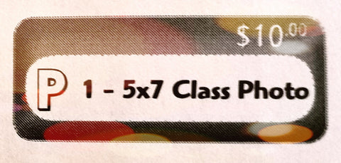 CLASS PHOTO 1-5x7, "Item P"